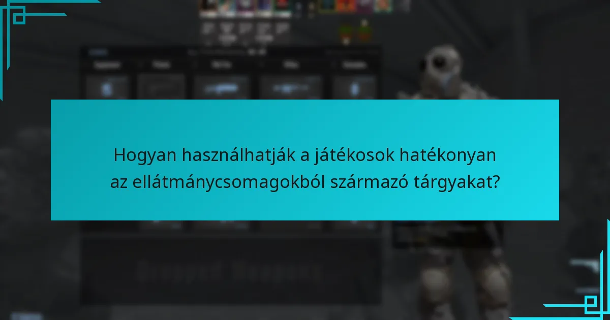 Milyen tárgyakra számíthatnak a játékosok az ellátmánycsomagokban?