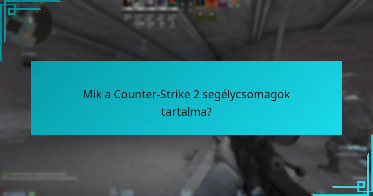 Hol találhatok vizuális anyagokat a segélycsomagok tartalmáról?