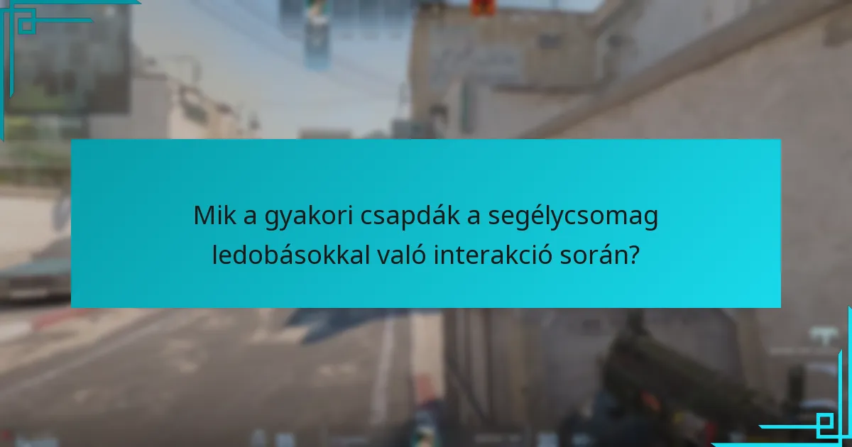 Milyen vizuális segédeszközök segíthetnek a segélycsomag ledobások megértésében?